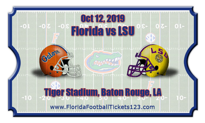 Florida Gators Vs LSU Tigers Football Tickets | 10/12/19