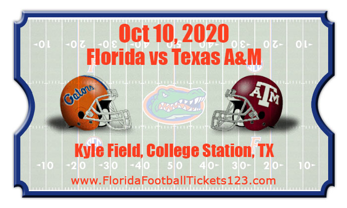 Florida Gators vs Texas A&M Aggies Football Tickets | 10/10/20