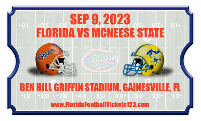 Florida Gators Vs McNeese State Cowboys Football Tickets | 09/09/23